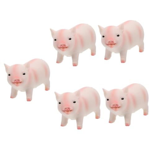 ifundom 5 Stück Kinder Schweinchen Spielzeug Kleines Schweinchen Dekoration Skulptur Simulation Schweinchen Verzierung Modell Dekoration Modell von ifundom