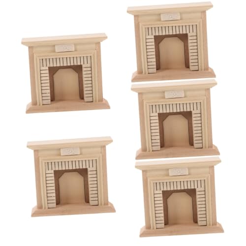 ifundom 5 Stück Puppenhaus Kamin Miniaturhaus Kamin Miniaturhaus Kamin Miniatur Puppenhaus Möbel Kamin Für Minihaus Miniaturmöbel Modell DIY Dekor Puppenkamin von ifundom