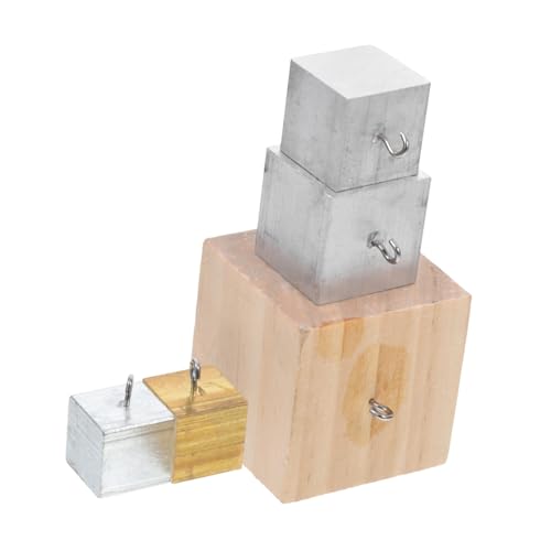 ifundom 5 Stück Teiliges Dichtewürfel Set aus Holz Kupfer Aluminium für Wissenschaftliche Experimente mit Haken Vielseitiges Physikalisches Experimentierinstrument für Bildungszwecke ifundom 5 Stück Teiliges Dichtewürfel Set aus Holz Kupfer Aluminium für Wissenschaftliche Experimente mit Haken Vielseitiges Physikalisches Experimentierinstrument für Bildungszwecke von ifundom