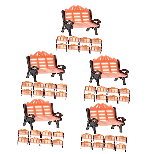 ifundom Spielzeug Für Draußen 50 Stück Parkstuhl Modell miniaturfiguren miniaturen Figuren Dollhouse Furniture Sandkasten Spielzeug bunter Stuhl Strandstuhl Möbel Plastik Spielzeuge von ifundom