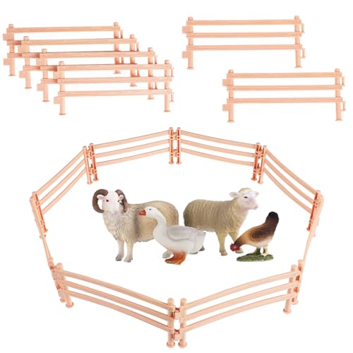 ifundom 50 Stück Teiliges Bauernhof Zaun Spielzeugset aus Sicherem Realistisch Gestaltete Fence Panels für Bauen von Spiel Bauernhöfen und Landschaften Fördert Kreatives und Selbstmontage ifundom 50 Stück Teiliges Bauernhof Zaun Spielzeugset aus Sicherem Realistisch Gestaltete Fence Panels für Bauen von Spiel Bauernhöfen und Landschaften Fördert Kreatives und Selbstmontage von ifundom