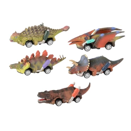 ifundom 5St Dinosaurier- interaktives kinderspielzeug Fahrzeugkenntnisse Fahrzeug Children Toys Kompakte Automodelle Tragbares Lernspielzeug Plastik von ifundom