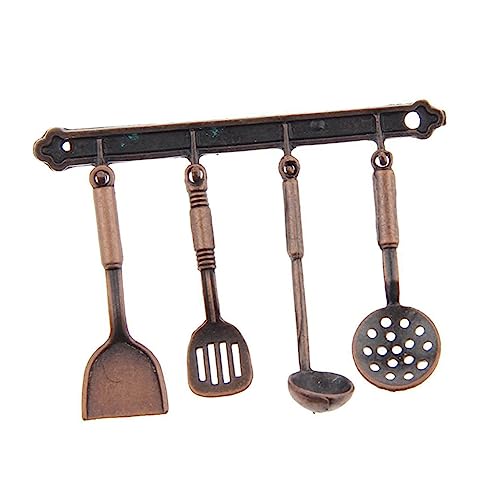 ifundom 5St Küchenzubehör adventsgeschenke küchenutensilien Set Kitchen Utensils Set kuchenutensieleien Set Miniatur-Hausaccessoires Metall küchengeschirr nach Hause Coffee von ifundom