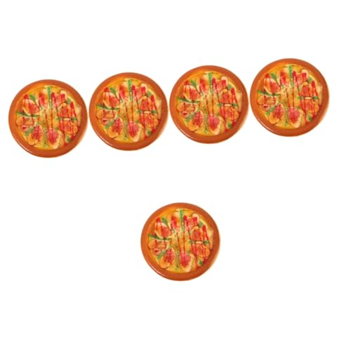 ifundom 5St Simulation Pizza-Modell Küchenrequisiten gefälscht Künstliche Pizza Falsche Pizza Modell Dekoratives Pizza Modell Spielzeug realistisches Spielfutter Pizza-Display-Requisite Pu von ifundom