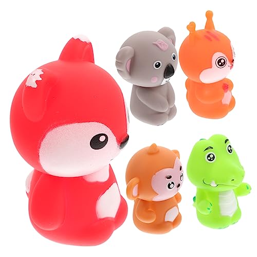 ifundom 5St tierische Fingerpuppe interaktives kindergeburtstags mitgebsel Fantasiespielzeug Pädagogisches Finger Puppets Tierhandpuppen Fingerpuppen Partygeschenke PVC von ifundom