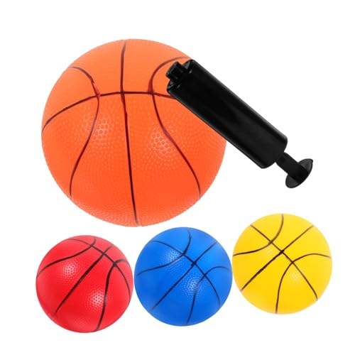 ifundom 5er Set Basketball Für Aufblasbare PVC Basketball Bälle Mit Ballpumpe Ideal Für Den Outdoor Spielplatz Und Freizeitaktivitäten von ifundom