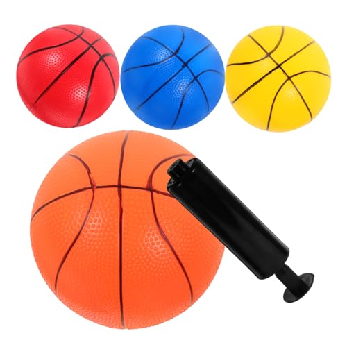 ifundom 5er Set Basketball Für Bunte 18CM Bälle Und Mit Pumpe Indoor Basketball Für Lustige Sprungbälle Für Spielplatz Und Freizeit von ifundom