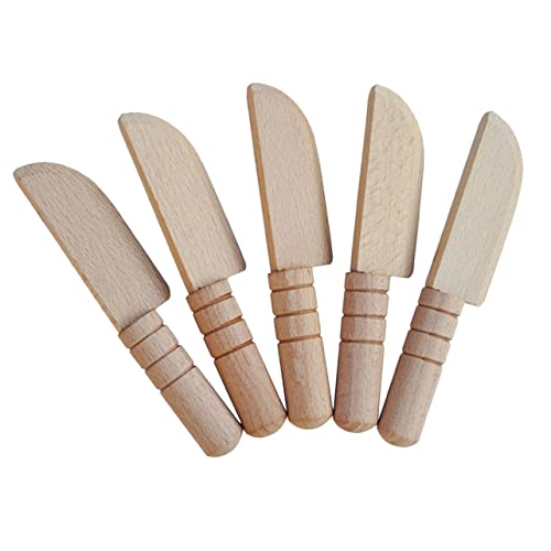 ifundom 5pcs Holzschneider Spielzeugset DIY Wood Doll House Cutter Spielzeug Puppenhaus Cutter Vorräte von ifundom