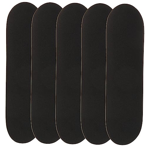 ifundom 5st rutschfeste Matte Griffbretter Griffbrett Griff Werkzeuge Fingertapes Für Skateboards Profi-gafftape Griffbrett Rutschfestes Griptape Finger-Skateboard-bänder Black Pu von ifundom