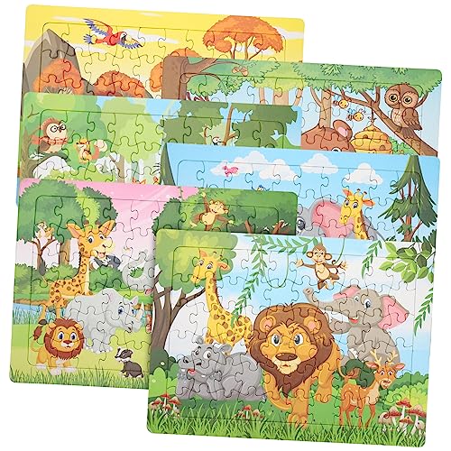 ifundom 6 Sätze Tierpuzzles Aus Papier Schwierige Puzzles Für Erwachsene Babypuzzles Spielzeugpuzzles Für Bohnenpuzzle Zum Für Puzzle Für Kleinkinder Puzzles Für von ifundom