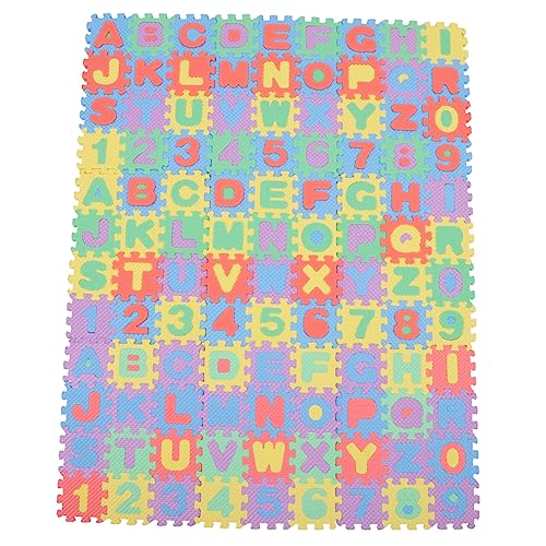 ifundom 6 Sets Buchstaben Krabbelmatte Kinderpuzzle Bodenspielmatte Teppiche Kinderpuzzle Alphabet Bodenpuzzle Schaumstofffliesen Für Den Boden ABC Matten Für Den Boden von ifundom