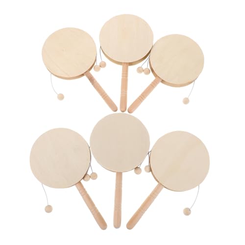 ifundom 6 Stück DIY Rasseltrommeln Für Blanko Schlagspielzeug Aus Holz – REGT Die Fantasie Und Künstlerischen Fähigkeiten An – Stellen Sie Ihre Eigene Rassel Für Her 18 cm X 85 cm ifundom 6 Stück DIY Rasseltrommeln Für Blanko Schlagspielzeug Aus Holz – REGT Die Fantasie Und Künstlerischen Fähigkeiten An – Stellen Sie Ihre Eigene Rassel Für Her 18 cm X 85 cm von ifundom
