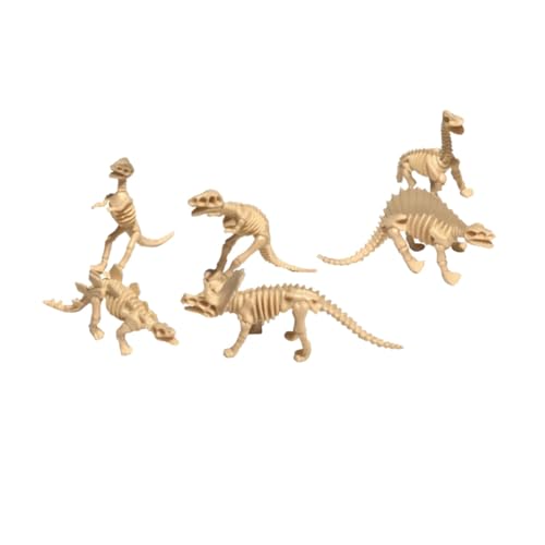 ifundom 6 Stück Dinosaurier Spielzeug Für Kinder Kinderspielzeug Kinderspielzeug Dinosaurier Modell Spielzeug Für Kinder Dinosaurier Figuren Dinosaurier Skelett Modell von ifundom