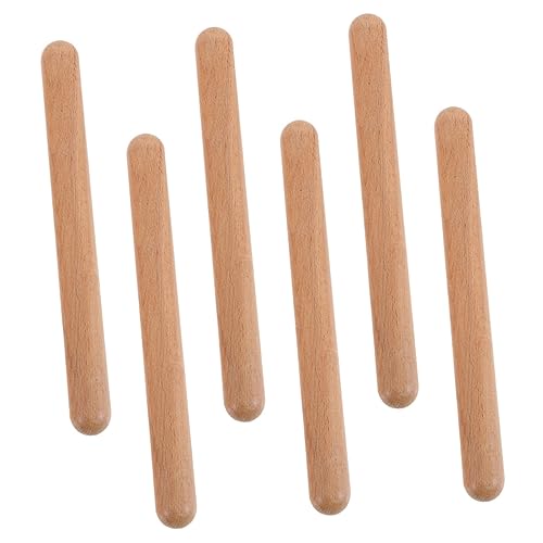 ifundom 6 Stück Stock für Musikinstrumente kinderinstrumente musikinstrumente musikunterricht Musikstick pädagogische musikalische Musikinstrumente für Holz von ifundom