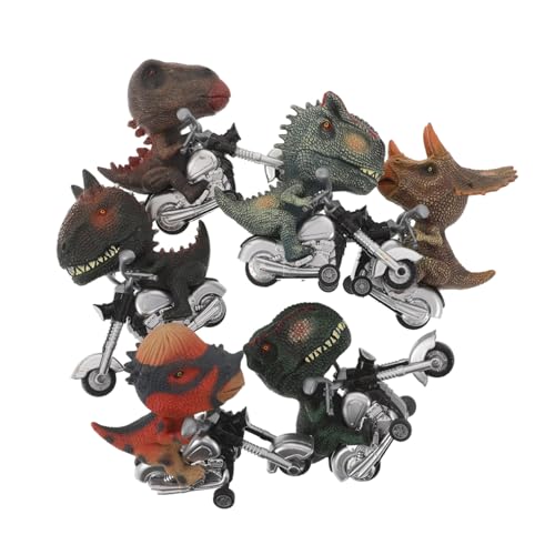 ifundom 6 Stück Teiliges Dinosaurier Pull-Back Auto Set Reibungsgesteuerte Dinosaurier Motorrad Fahrzeuge Batteriefreie Inertial Spielzeuge für Jungen und Mädchen Realistische Dino Figuren ifundom 6 Stück Teiliges Dinosaurier Pull-Back Auto Set Reibungsgesteuerte Dinosaurier Motorrad Fahrzeuge Batteriefreie Inertial Spielzeuge für Jungen und Mädchen Realistische Dino Figuren von ifundom