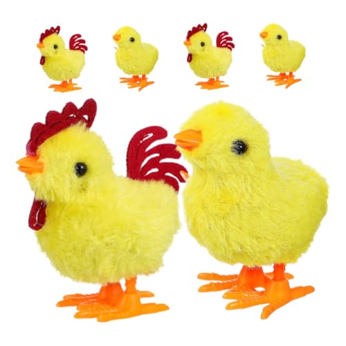 ifundom 6 Stück Teiliges Plüsch Hühnchen mit Aufziehmechanismus Springendes und Vibrierendes Huhn in Gelb Weiches Kuscheltier für Unterhaltsames Ostergeschenk und Dekoidee ifundom 6 Stück Teiliges Plüsch Hühnchen mit Aufziehmechanismus Springendes und Vibrierendes Huhn in Gelb Weiches Kuscheltier für Unterhaltsames Ostergeschenk und Dekoidee von ifundom