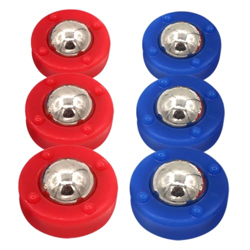 ifundom 6 Teiliges Mini Shuffleboard Pucks Shuffleboard Rollen Set Tisch Gleitperlen Tisch Curling Spielzubehör Für Sport Im Innenbereich von ifundom