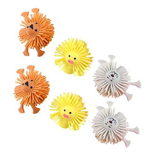 ifundom 6-Teiliges Set Prise Musik für kinderspielzeug Toys Portable Finger Puppets Soft Finger Puppets haariges sensorisches Puffer von ifundom