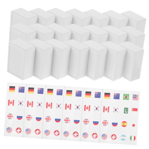 ifundom 65St Flag-Mahjong-Spiel Flaggen Mahjong Mahjong-Aufkleber Mahjong Aufkleber für Brettspiele Mahjong Fliesen Mahjong Sticker Sammlung Länderaufkleber Majiang-Party Legespiel Papier von ifundom