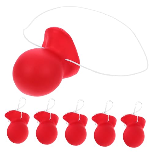 ifundom 6St Clownsnase Clown-Schaumnase Zubehör Cosplay Maskenparty Clown falsche Nase Fasching verkleidung faschingskostüme red Nose clownschminke dekorativer Zirkus Nase Clown Gummi von ifundom