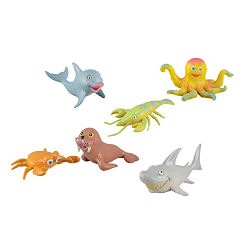 ifundom 6St Meerestiermodell Oktopus-Modell Spielzeug für Kinder Oktopus- Oktopus-Figur-Statue Meerestiere Figuren kinderspielzeug Toys Meerestierverzierung Kreaturen Modell PVC von ifundom