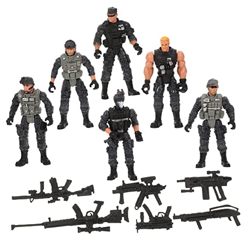 ifundom Mini Figres 6pcs Soldat Spielzeug Flexible Action Figuren Layout Figuren Jungen Und Mädchen Spielzeug von ifundom