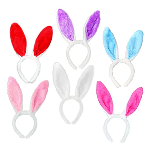 ifundom 6st Hasenohr Stirnband Haarband Damen Stirnbänder Hasengeburtstagsdekoration Haarnadel-stirnband Hasenkostüm Hasennase Hasenperücken Für Halloweenf Osterhase Bandeau Plüsch von ifundom