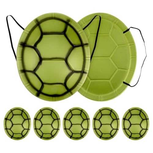 ifundom 7-Teiliges Schildkrötenpanzer-Cosplay-Kostüm Für Halloween Partygeschenk – Eva Turtle Shell-Cosplay-Kostüm-Set Für Kinder Ninja-Kostüme Meeresschildkröten-Kostüme Und Zubehör von ifundom