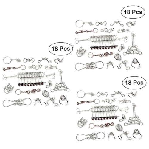 ifundom 75 STK Puzzles Aus Metalldraht Spielzeug von ifundom