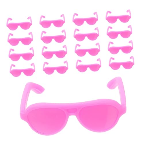 ifundom 80st Mini-Sonnenbrille Sonnenbrillen Für Puppen Puppenbrillen Minipuppenbrille Zubehör Für Puppensonnenbrillen Puppe Sonnenbrille Puppe DIY Sonnenbrille Rosy Plastik von ifundom