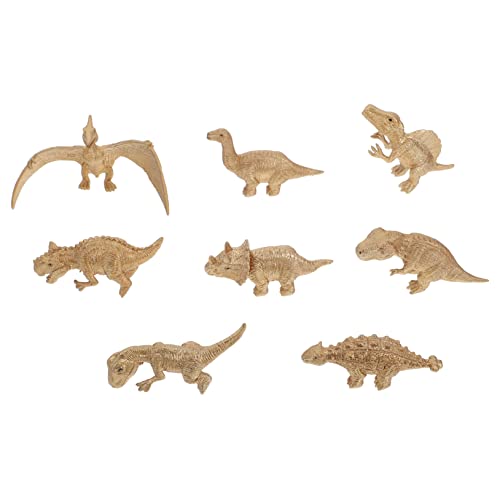 ifundom 8St Goldener Dinosaurier-Anzug kleine dinosaurierfiguren nachgeahmte Dinosaurier-Spielzeuge saurier Spielzeug Dinosaur Toys kreative dinosauriermodelle Dinosaurier aus Plastik PVC von ifundom