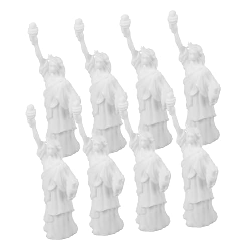 ifundom 8St Modell der Freiheitsstatue New York City-Souvenir Souvenirstatuen der Stadt DIY Modellbau Mini-Freiheitsstatue-Ornamente Freiheitsstatue Spielzeug Miniatur-Freiheitsstatue Harz von ifundom