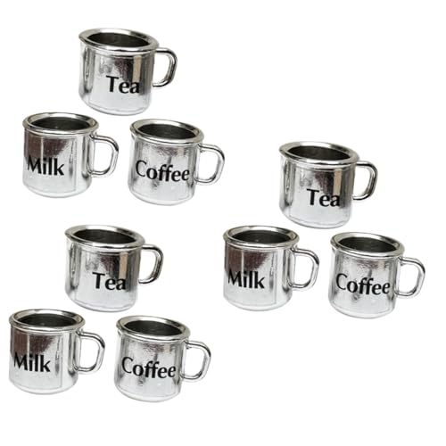 ifundom 9 Stück Puppenhaus Becher Puppenhaus Zubehör Mini Wasserbecher Kleine Kaffeetassen Mini Kaffeebecher Mini Dekobecher Mini Becher Puppenhaus Becher Mini von ifundom