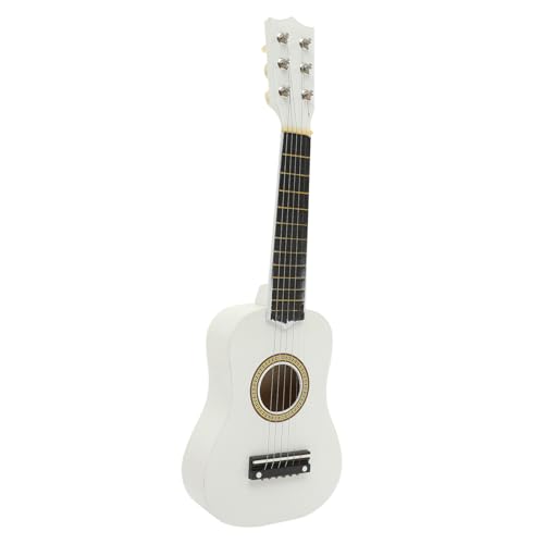 ifundom Akustikgitarre Mini Gitarre für Anfänger Holzhandwerk Musikinstrument Weiß für Jungen und Mädchen Geschenkidee für Musikliebhaber ifundom Akustikgitarre Mini Gitarre für Anfänger Holzhandwerk Musikinstrument Weiß für Jungen und Mädchen Geschenkidee für Musikliebhaber von ifundom