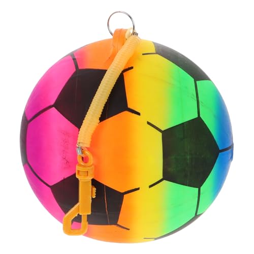 ifundom Aufblasbarer Spielzeugball Kinder Fußball Kleine Fußbälle -fußball Hüpfball Für Kinder Für Spaß Im Freien Spielplatzball Für Jungen Und Mädchen Fußball Aufblasen Plastik von ifundom