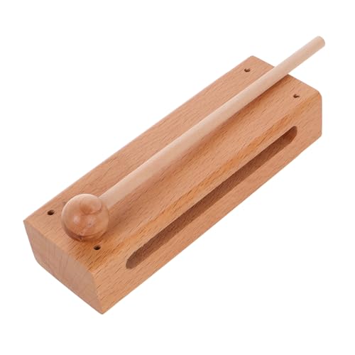 ifundom Massivholz Claves Musikinstrument Instrumente für Klassenzimmer Rhythmus Bildung Chime Jam Block Set von ifundom