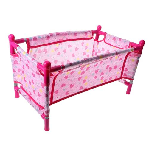 ifundom Babypuppenbett Minibett Für Puppen Puppenhausmöbel Und Zubehör Kleines Babypuppenbett Wiege Babypuppenbett Dekoration von ifundom