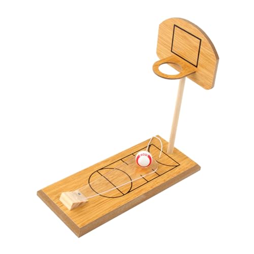 ifundom Basketballspiel aus Holz Basketball-Brettspiele Miniatur-Basketballschießen Fingerbasketballspielzeug travel Toys holzspielzeug Mini-Basketballspiel Tischbasketballspiel Bambus von ifundom