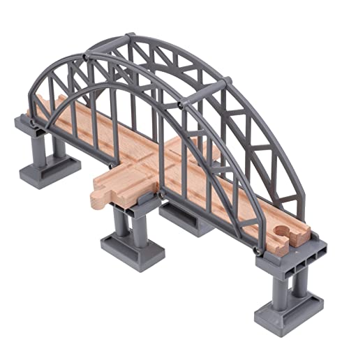 ifundom Bogenbrücke Holzeisenbahn Erweiterungsset Holzeisenbahn Holzeisenbahngleise Für Die Meisten Großen Spielzeugeisenbahngleise von ifundom