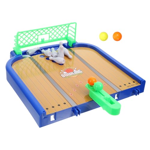 ifundom Bowlingkugel Bowling Set -Bowling-Set Bowling mit Kegeln Mini-Fußball Fußball zappeln Mini-Streichspiel Desktop-Bowlingspiel Plastik von ifundom