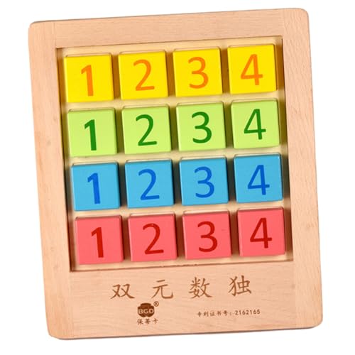 ifundom Brettspiel Für Kinder Puzzlespiele Für Kinder Brettspiel Spielen Zahlen Schachbrett Tischpuzzle Für Kinder Trainingsboard Für Logisches Denken von ifundom