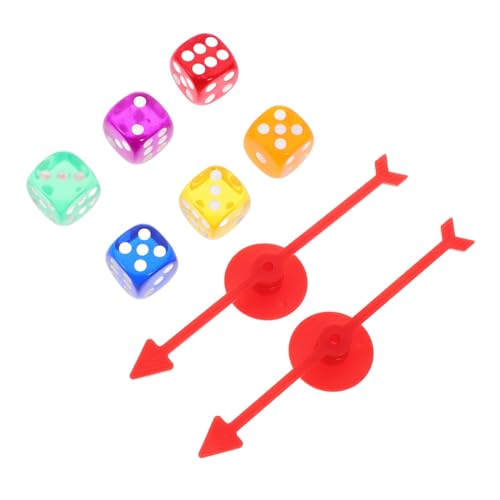 ifundom Brettspiel Zubehör Kunststoff Pfeile und Würfel für DIY Spielrad Zeiger Vielseitig Einsetzbar für Party Spiele Veranstaltungen Langlebig und Praktisch ifundom Brettspiel Zubehör Kunststoff Pfeile und Würfel für DIY Spielrad Zeiger Vielseitig Einsetzbar für Party Spiele Veranstaltungen Langlebig und Praktisch von ifundom