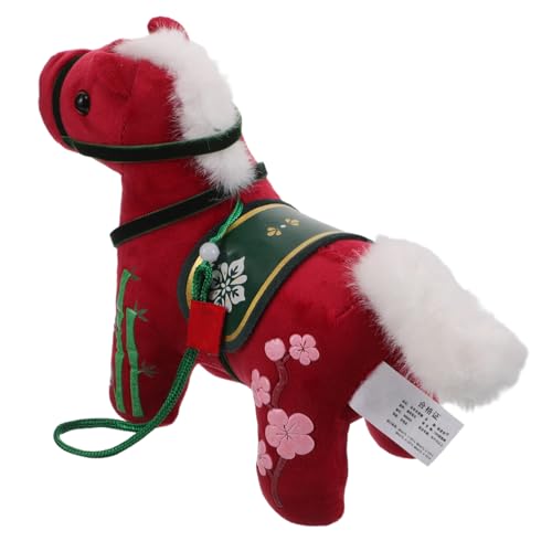 ifundom Chinesisches Tierkreiszeichen Pferd Plüschfigur Weiches Kuscheltier Rotes Fünffarbiges Pferd Maskottchen Für Auto Tasche Rucksack Dekoration ifundom Chinesisches Tierkreiszeichen Pferd Plüschfigur Weiches Kuscheltier Rotes Fünffarbiges Pferd Maskottchen Für Auto Tasche Rucksack Dekoration von ifundom
