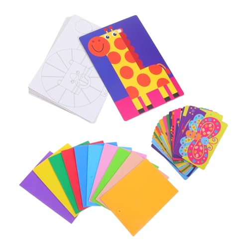 ifundom DIY Eva Schaumstoff Sticker Lernspielzeug Sichere Wiederverwendbare Bastelsets für Vorschule Einfache Anwendung Kreatives Lernspiel für Kleinkinder ifundom DIY Eva Schaumstoff Sticker Lernspielzeug Sichere Wiederverwendbare Bastelsets für Vorschule Einfache Anwendung Kreatives Lernspiel für Kleinkinder von ifundom