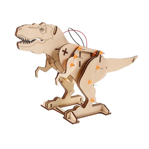 ifundom 3D Holz Dinosaurier Spielzeug Stem Kit für Jungen und Mädchen Pädagogisches Gebäude Puzzle Set Realistische Roboter Handwerk von ifundom