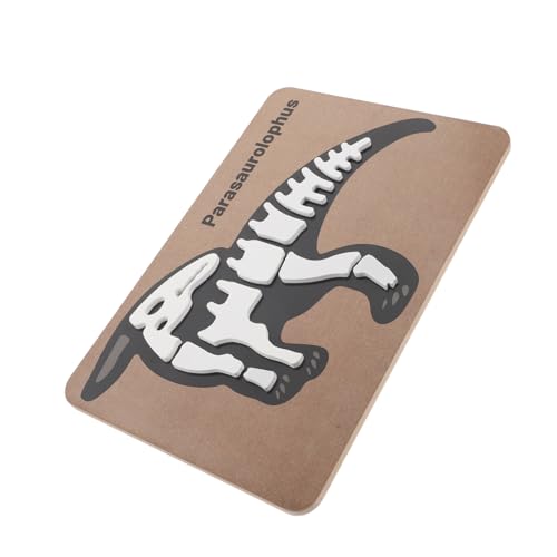 ifundom Dinosaurier-fossilien-Puzzle Sensorisches Tischspielzeug Dinosauriermodell Aus Holz Holzpuzzle Dinosaurier Aus Holz Kind Dinosaurier Spielzeug Dinosaurierknochen Für Kinder Hölzern von ifundom