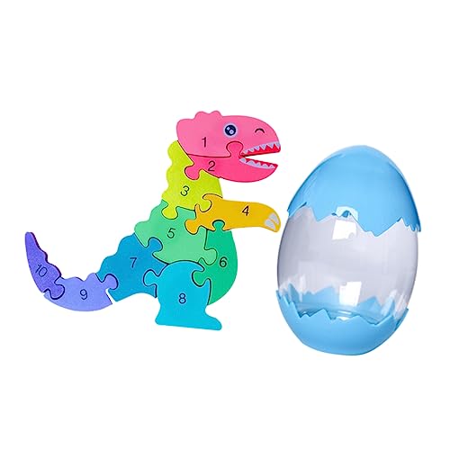 ifundom Dinosaurier-modellspielzeug Kind Dinosaurier-rätsel Dinosaurier-lernspielzeug Spielzeug Für Kidcraft-spielset Pädagogisches Spielzeug Colorful Bambus von ifundom