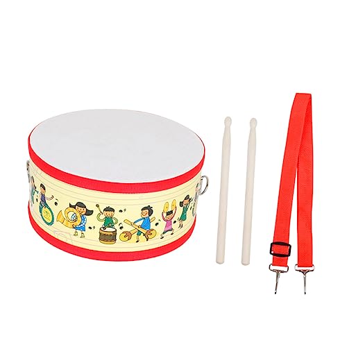 ifundom Doppelseitige Kindertrommel Percussion-Snare-Drum kindermusik Trommel Hüfttrommel Handtrommel kinderinstrumente Kinder musikinstrumente Spielzeug doppelseitige Trommel hölzern von ifundom