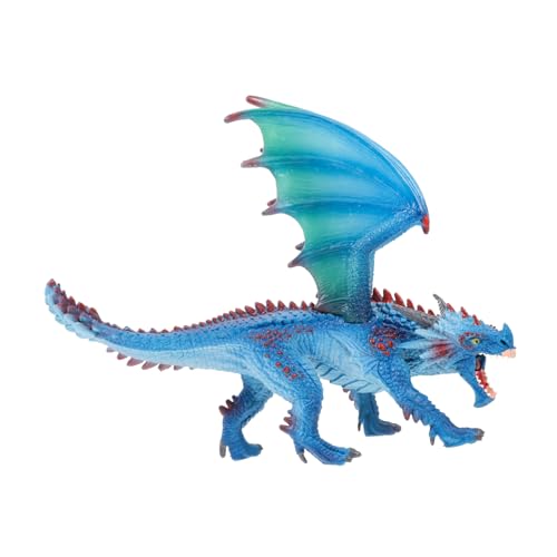 ifundom Drachenmodell kinderzimmerdeko Room Decoration Drachenfigur Drachen schmuck geschenketueten Nachahmung des mythologischen Drachen Desktop-Ornament Harz Blue von ifundom