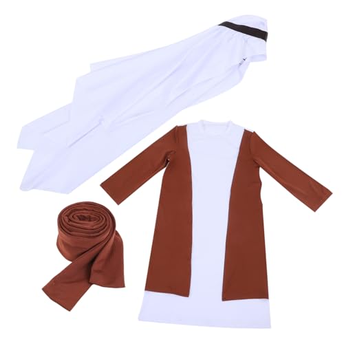 ifundom Dubai Shepherd-Kleidung Arabische Kostümmänner Ritterkostüm Für Kinder Biblisches Kostüm Jedi-kostüm Hirtenkostüm Für Kinder Schäferkostüm Biblische Kostüme Für Männer Polyester von ifundom